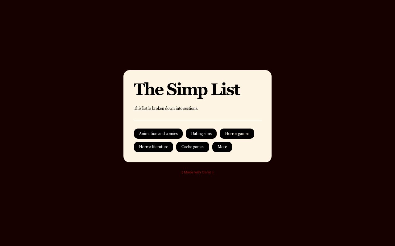 Simp List